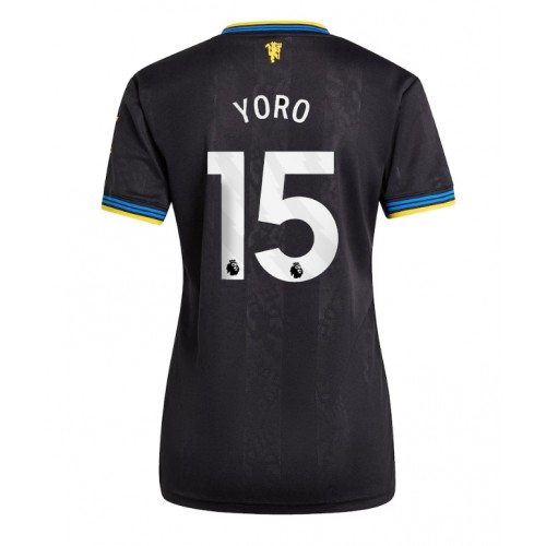 Manchester United Leny Yoro #15 Replica Third Stadium Shirt for Women 2025-26 Short Sleeve Manchester United Leny Yoro #15 Replica Third Stadium Shirt for Women 2025-26 Short Sleeve
